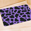 Black And Purple Cow Print Door Mat-grizzshop