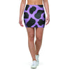 Black And Purple Cow Print Mini Skirt-grizzshop