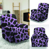 Black And Purple Cow Print Recliner Cover-grizzshop