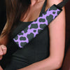 Black And Purple Cow Print Seat Belt Cover-grizzshop