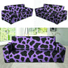 Black And Purple Cow Print Sofa Cover-grizzshop