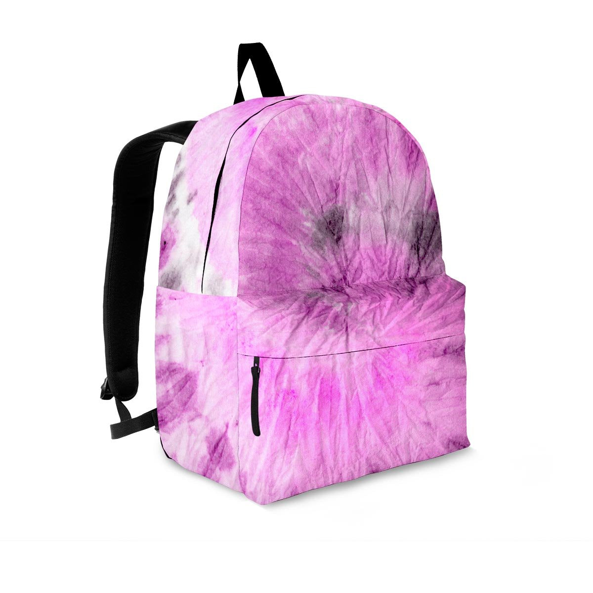 Black And Purple Tie Dye Backpack-grizzshop