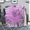 Black And Purple Tie Dye Blanket-grizzshop