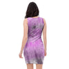 Black And Purple Tie Dye Bodycon Dress-grizzshop