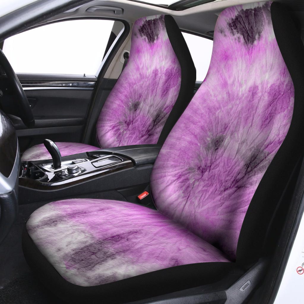 Black And Purple Tie Dye Car Seat Covers-grizzshop