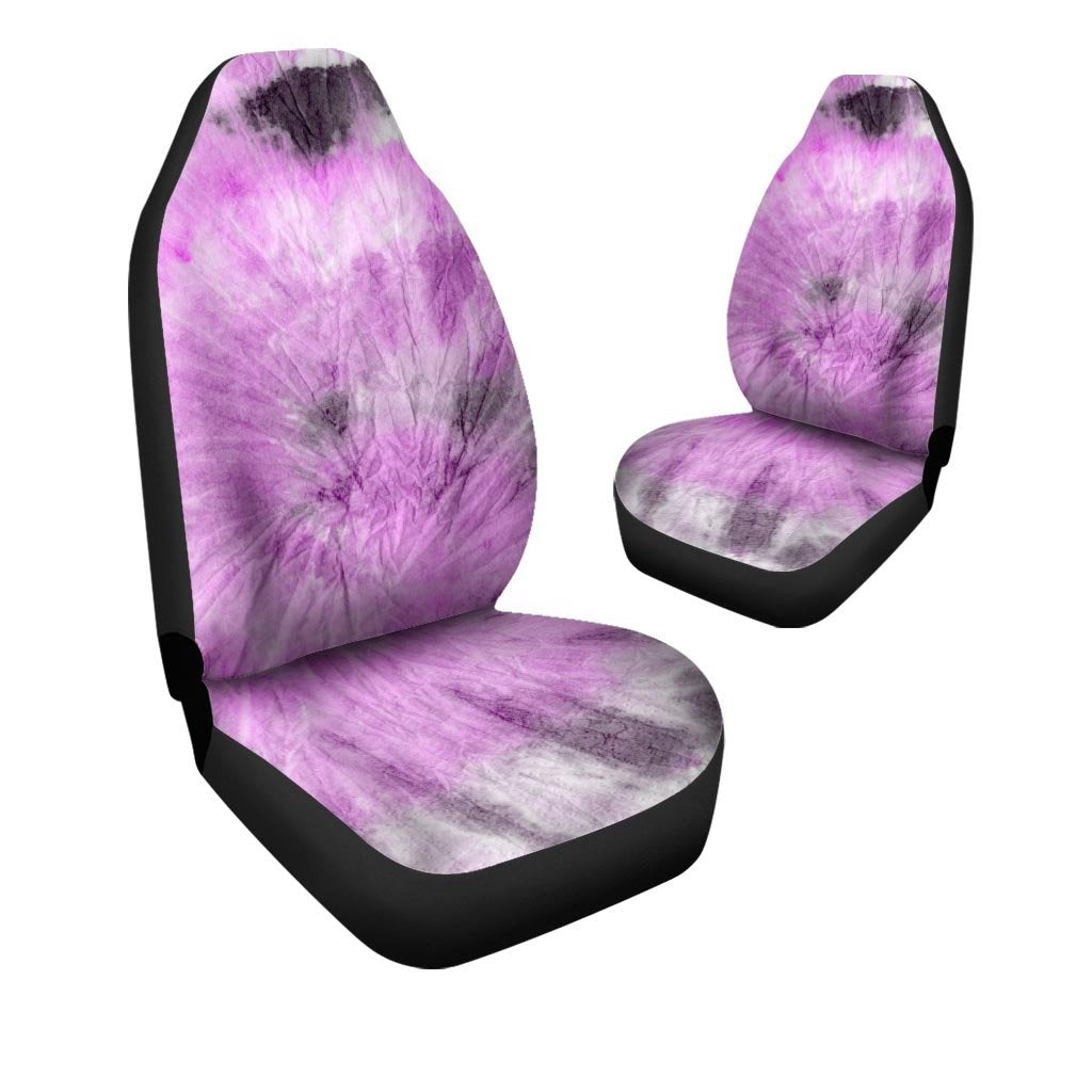 Black And Purple Tie Dye Car Seat Covers-grizzshop