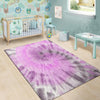 Black And Purple Tie Dye Floor Mat-grizzshop