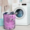 Black And Purple Tie Dye Laundry Basket-grizzshop