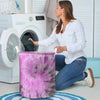 Black And Purple Tie Dye Laundry Basket-grizzshop