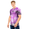 Black And Purple Tie Dye Men T Shirt-grizzshop