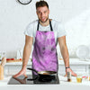 Black And Purple Tie Dye Men's Apron-grizzshop