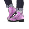 Black And Purple Tie Dye Men's Boots-grizzshop