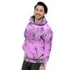 Black And Purple Tie Dye Men's Hoodie-grizzshop