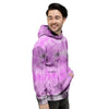 Black And Purple Tie Dye Men's Hoodie-grizzshop