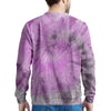 Black And Purple Tie Dye Men's Sweatshirt-grizzshop