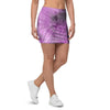 Black And Purple Tie Dye Mini Skirt-grizzshop