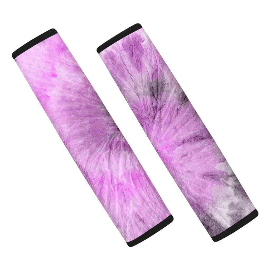 Black And Purple Tie Dye Seat Belt Cover-grizzshop