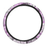 Black And Purple Tie Dye Steering Wheel Cover-grizzshop