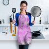 Black And Purple Tie Dye Women's Apron-grizzshop