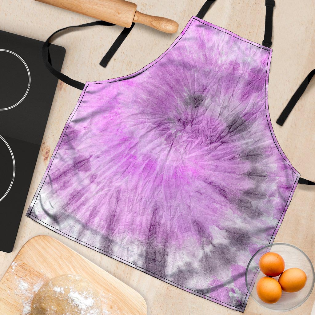 Black And Purple Tie Dye Women's Apron-grizzshop