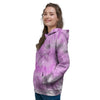 Black And Purple Tie Dye Women's Hoodie-grizzshop