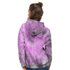 Black And Purple Tie Dye Women's Hoodie-grizzshop