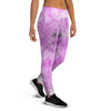 Black And Purple Tie Dye Women's Joggers-grizzshop