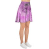 Black And Purple Tie Dye Women's Skirt-grizzshop