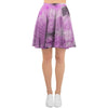 Black And Purple Tie Dye Women's Skirt-grizzshop