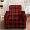 Black And Red Plaid Tartan Armchair Cover-grizzshop