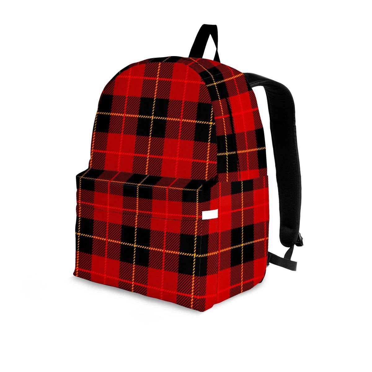 Black And Red Plaid Tartan Backpack-grizzshop