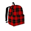 Black And Red Plaid Tartan Backpack-grizzshop