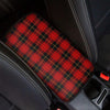 Black And Red Plaid Tartan Car Console Cover-grizzshop