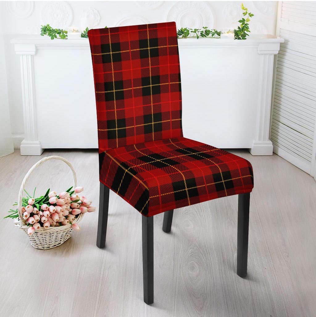 Black And Red Plaid Tartan Chair Cover-grizzshop