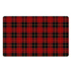 Black And Red Plaid Tartan Door Mat-grizzshop