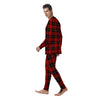 Black And Red Plaid Tartan Men's Pajamas-grizzshop