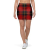 Black And Red Plaid Tartan Mini Skirt-grizzshop