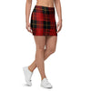 Black And Red Plaid Tartan Mini Skirt-grizzshop