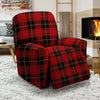 Black And Red Plaid Tartan Recliner Cover-grizzshop