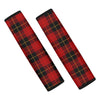 Black And Red Plaid Tartan Seat Belt Cover-grizzshop