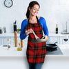 Black And Red Plaid Tartan Women's Apron-grizzshop