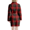 Black And Red Plaid Tartan Women's Robe-grizzshop