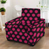 Black And Red Polka Dot Armchair Cover-grizzshop