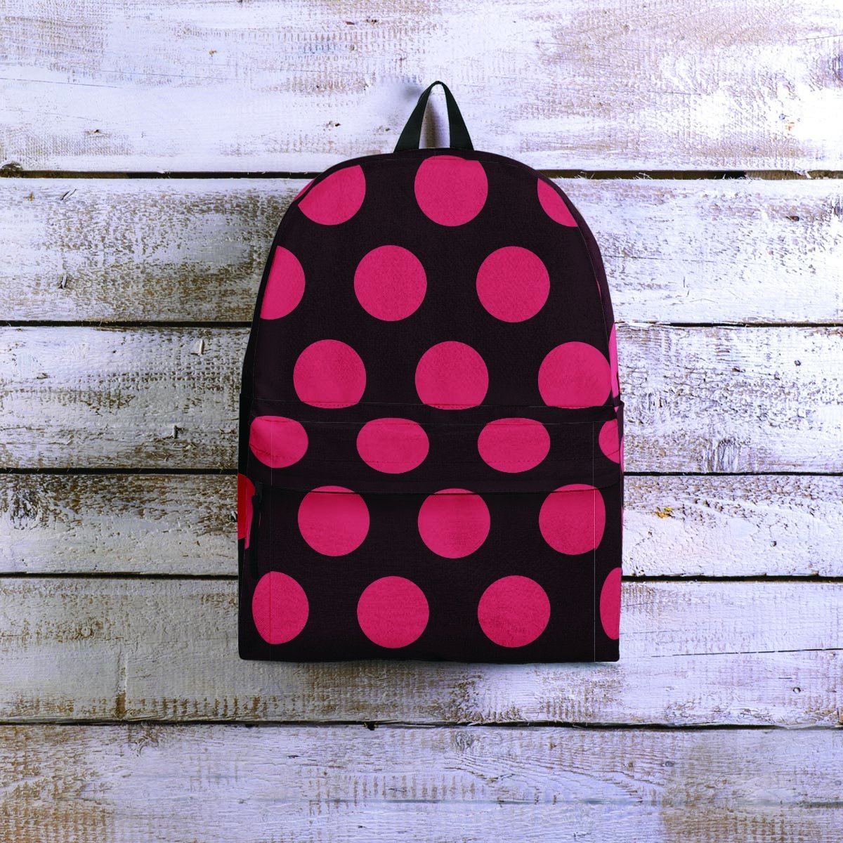 Black And Red Polka Dot Backpack-grizzshop