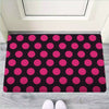 Black And Red Polka Dot Door Mat-grizzshop