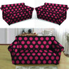 Black And Red Polka Dot Loveseat Cover-grizzshop