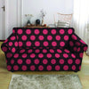 Black And Red Polka Dot Loveseat Cover-grizzshop