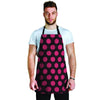 Black And Red Polka Dot Men's Apron-grizzshop