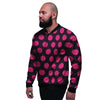 Black And Red Polka Dot Men's Bomber Jacket-grizzshop