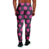 Black And Red Polka Dot Men's Joggers-grizzshop